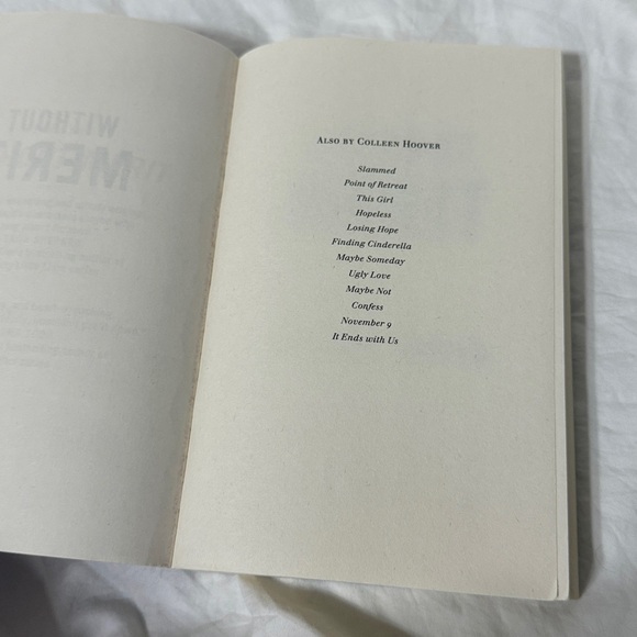 “Without Merit” and “Verity” Paperback Fiction Novels by Colleen Hoover. - Picture 9 of 15